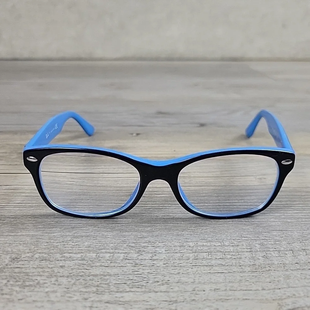 Ray-Ban Junior Eyeglasses RB‎ 1528 3659 48-16 130mm Black Blue Frames Only Kids
